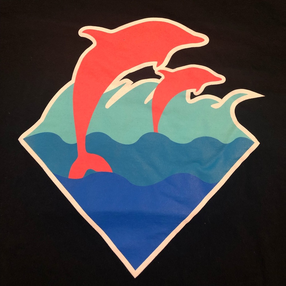 SOLD Pink Dolphin Tee Shirt - Picture 2 of 6
